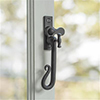 Shepherd's Crook Lockable Window Latch (Right Side) in Matt Black