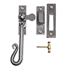 Shepherd's Crook Lockable Window Latch (Right Side) in Polished