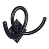 Linden Coat Hook in Matt Black