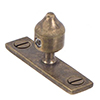 Lockable Window Stay Pin in Antiqued Brass