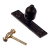 Lockable Window Stay Pin in Matt Black