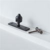 Lockable Window Stay Pin in Matt Black