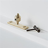 Lockable Window Stay Pin in Polished Brass