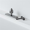 Lockable Window Stay Pin in Polished