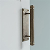 Stowe Door Pull in Antiqued Brass