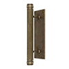 Stowe Door Pull in Antiqued Brass