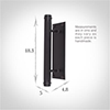 Stowe Door Pull in Matt Black