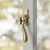 London Lockable Window Latch, Polished Brass, Left Side