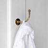 Govan Coat Hook in Antiqued Brass