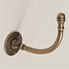 Govan Coat Hook in Antiqued Brass
