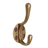 Farnborough Coat Hook in Antiqued Brass