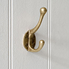 Farnborough Coat Hook in Antiqued Brass