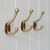 Farnborough Coat Hook in Antiqued Brass