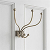 Hampstead Coat Hook in Antiqued Brass