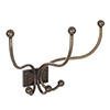 Hampstead Coat Hook in Antiqued Brass