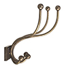 Hampstead Coat Hook in Antiqued Brass