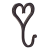 Forged Heart Hook in Beeswax