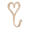 Forged Heart Hook in Old Ivory