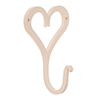 Forged Heart Hook in Plain Ivory