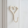 Forged Heart Hook in Plain Ivory