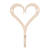 Forged Heart Hook in Plain Ivory