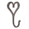 Forged Heart Hook in Polished