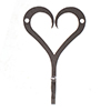 Forged Heart Hook in Polished