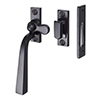 Manson Window Latch (Right Side) in Matt Black