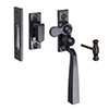 Manson Lockable Latch (Left) in Matt Black