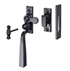 Manson Lockable Latch (Right) in Matt Black