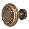 Hardy Cabinet Knob in Antiqued Brass