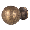 Small Dawson Cabinet Knob in Antiqued Brass