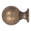 Large Dawson Cabinet Knob in Antiqued Brass