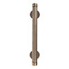 Large Stowe Door Pull in Antiqued Brass
