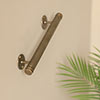 Large Stowe Door Pull in Antiqued Brass