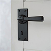 Chester Handle, Bristol Keyhole Plate, Matt Black