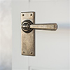 Chester Handle, Bristol Plain Plate, Antiqued Brass