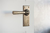 Chester Handle, Bristol Plain Plate, Antiqued Brass