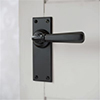 Chester Handle, Bristol Plain Plate, Matt Black