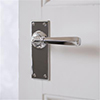 Chester Handle, Bristol Plain Plate, Nickel Pair