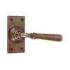 Chester Handle, Bristol Short Plate, Antiqued Brass