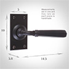 Chester Handle, Bristol Short Plate, Matt Black