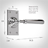 Chester Handle, Bristol Short Plate, Nickel