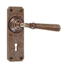 Chester Handle, Ilkley Keyhole Plate, Antiqued Brass