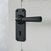 Chester Handle, Ilkley Keyhole Plate, Matt Black