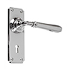 Chester Handle, Ilkley Keyhole Plate, Nickel