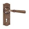 Chester Handle, Nowton Keyhole Plate, Antiqued Brass