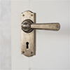 Chester Handle, Nowton Keyhole Plate, Antiqued Brass
