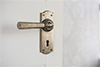 Chester Handle, Nowton Keyhole Plate, Antiqued Brass