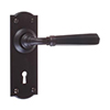 Chester Handle, Nowton Keyhole Plate, Matt Black